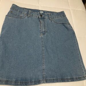 Lee Women's Mini Denim Skirt - Blue